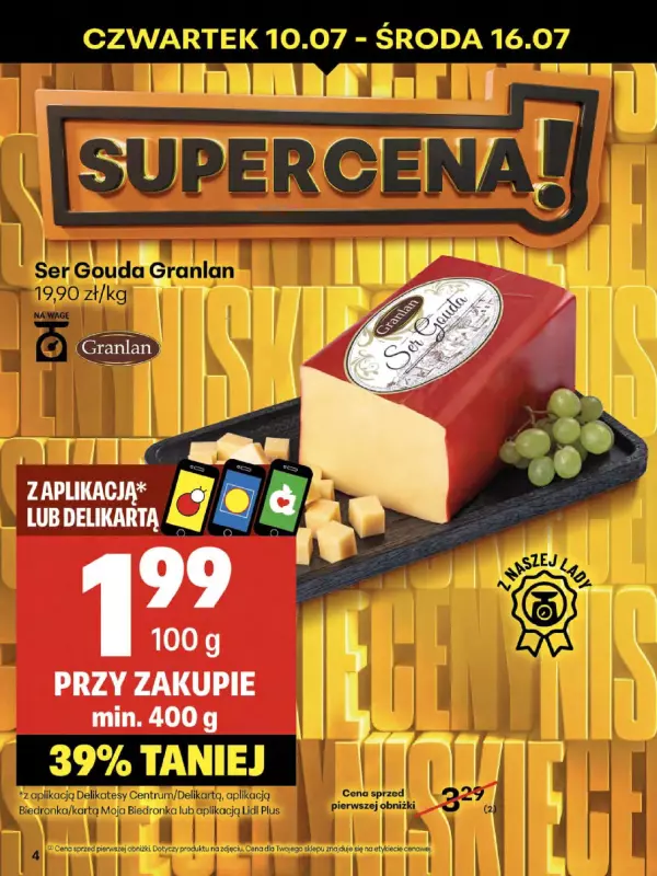 Delikatesy Centrum - gazetka promocyjna Gazetka od czwartku 10.07 do środy 16.07 - strona 4