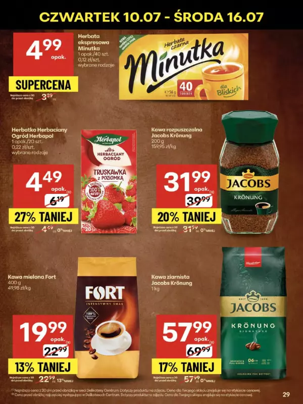 Delikatesy Centrum - gazetka promocyjna Gazetka od czwartku 10.07 do środy 16.07 - strona 29