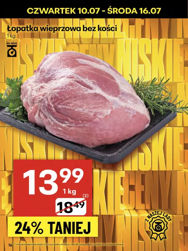 Delikatesy Centrum - gazetka promocyjna Gazetka od czwartku 10.07 do środy 16.07 - strona 16