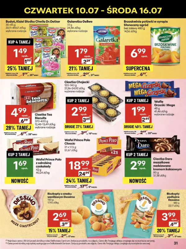 Delikatesy Centrum - gazetka promocyjna Gazetka od czwartku 10.07 do środy 16.07 - strona 31