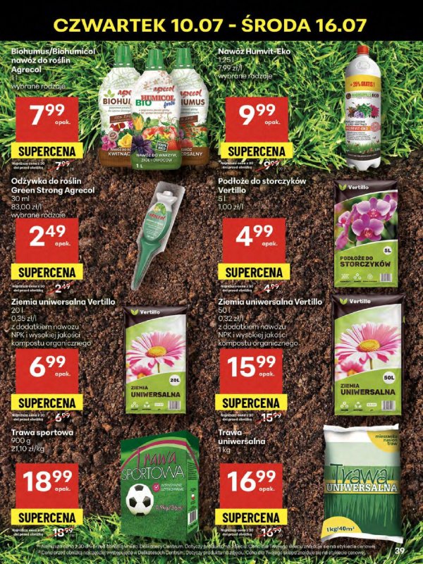 Delikatesy Centrum - gazetka promocyjna Gazetka  do środy 16.07 - strona 39