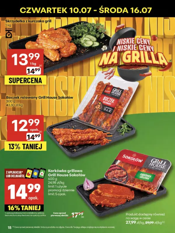 Delikatesy Centrum - gazetka promocyjna Gazetka od czwartku 10.07 do środy 16.07 - strona 18