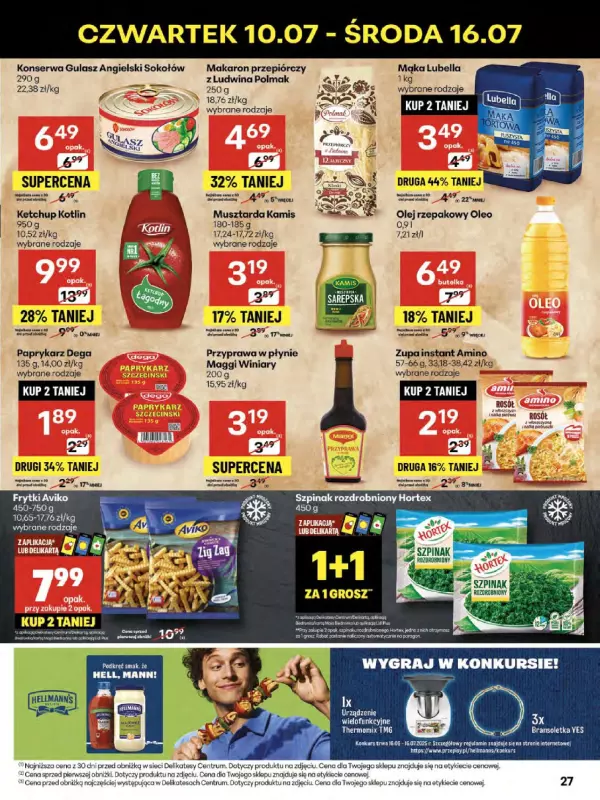 Delikatesy Centrum - gazetka promocyjna Gazetka  do środy 16.07 - strona 27