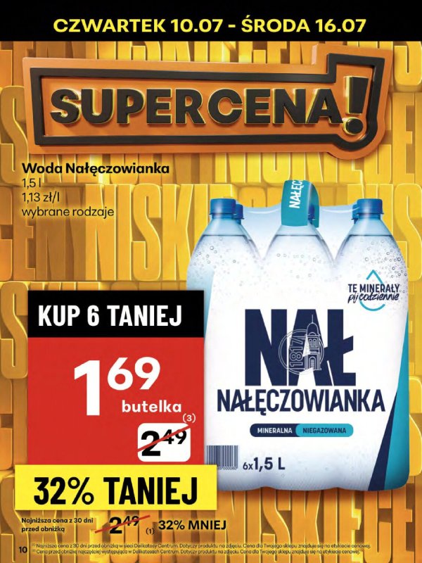Delikatesy Centrum - gazetka promocyjna Gazetka od czwartku 10.07 do środy 16.07 - strona 10