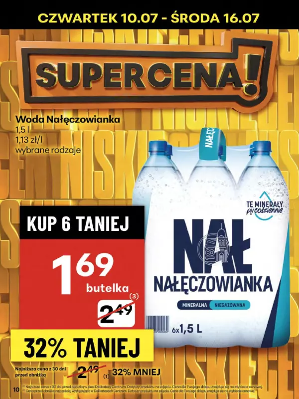 Delikatesy Centrum - gazetka promocyjna Gazetka od czwartku 10.07 do środy 16.07 - strona 10
