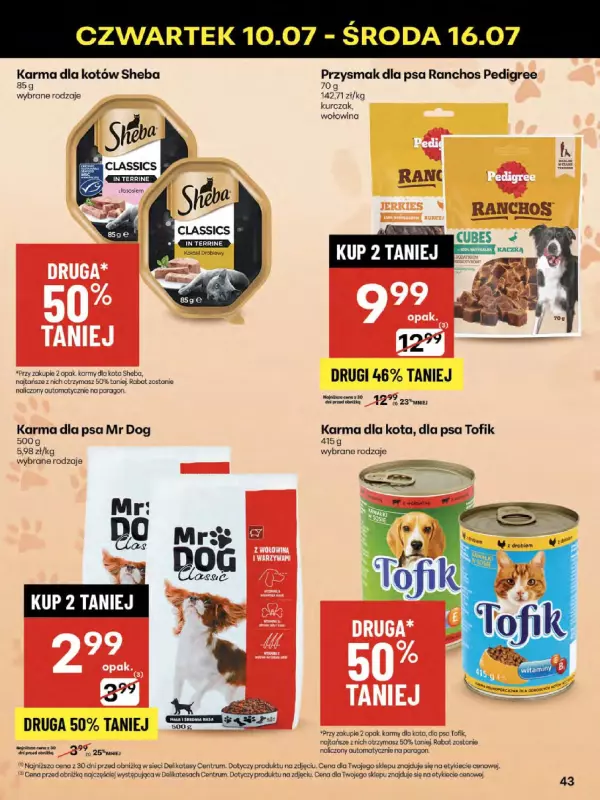 Delikatesy Centrum - gazetka promocyjna Gazetka od czwartku 10.07 do środy 16.07 - strona 43