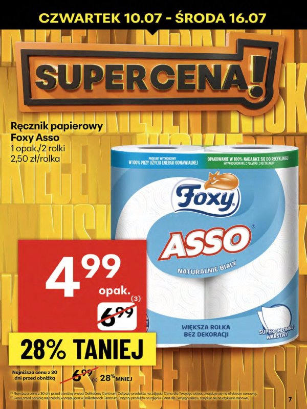 Delikatesy Centrum - gazetka promocyjna Gazetka  do środy 16.07 - strona 7