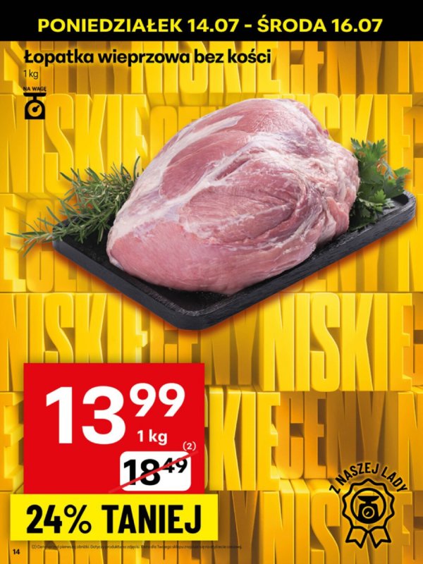 Delikatesy Centrum - gazetka promocyjna Gazetka od poniedziałku 14.07 do niedzieli 20.07 - strona 14