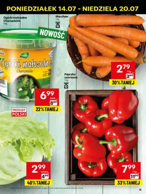 Delikatesy Centrum - gazetka promocyjna Gazetka od poniedziałku 14.07 do niedzieli 20.07 - strona 13