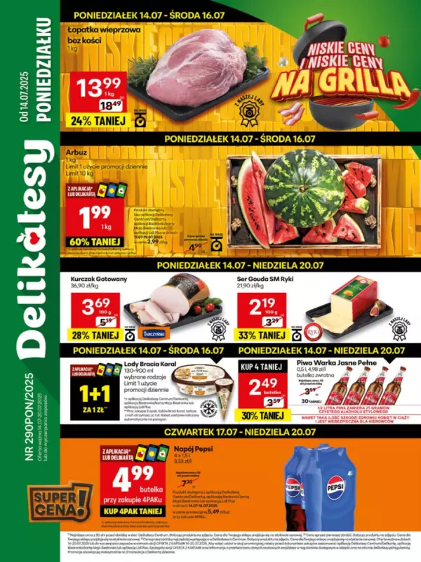 Delikatesy Centrum - gazetka promocyjna Gazetka  