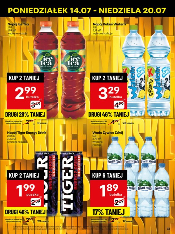 Delikatesy Centrum - gazetka promocyjna Gazetka od poniedziałku 14.07 do niedzieli 20.07 - strona 33