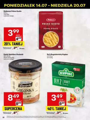 Delikatesy Centrum - gazetka promocyjna Gazetka od poniedziałku 14.07 do niedzieli 20.07 - strona 22