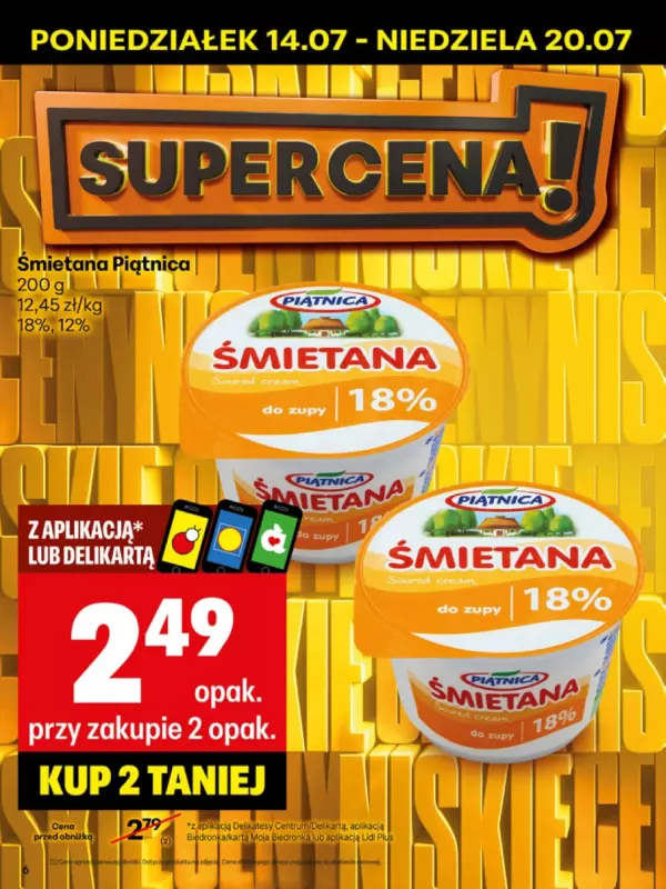 Delikatesy Centrum - gazetka promocyjna Gazetka od poniedziałku 14.07 do niedzieli 20.07 - strona 6