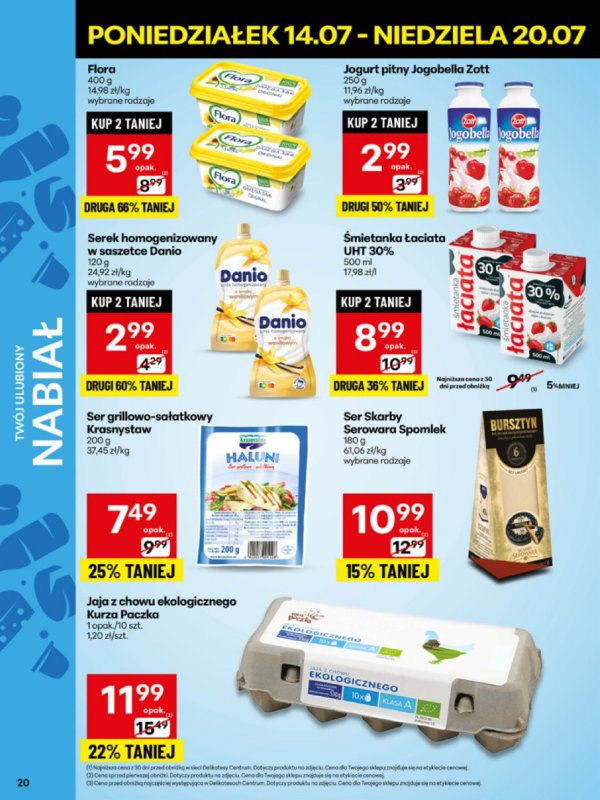 Delikatesy Centrum - gazetka promocyjna Gazetka od poniedziałku 14.07 do niedzieli 20.07 - strona 20