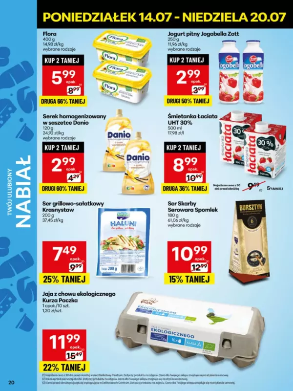 Delikatesy Centrum - gazetka promocyjna Gazetka od poniedziałku 14.07 do niedzieli 20.07 - strona 20