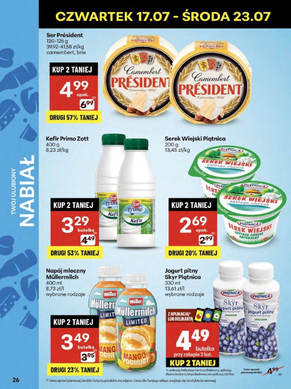 Delikatesy Centrum - gazetka promocyjna Gazetka od czwartku 17.07 do środy 23.07 - strona 26