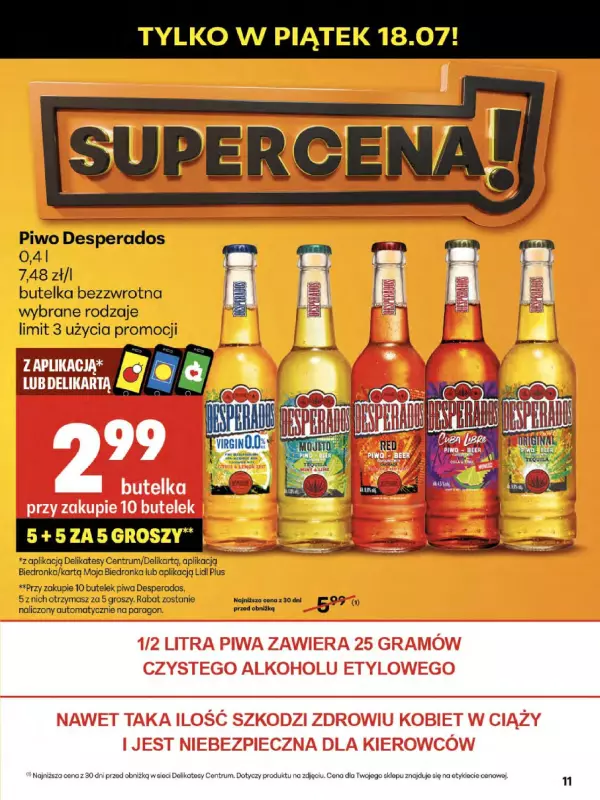 Delikatesy Centrum - gazetka promocyjna Gazetka od czwartku 17.07 do środy 23.07 - strona 11