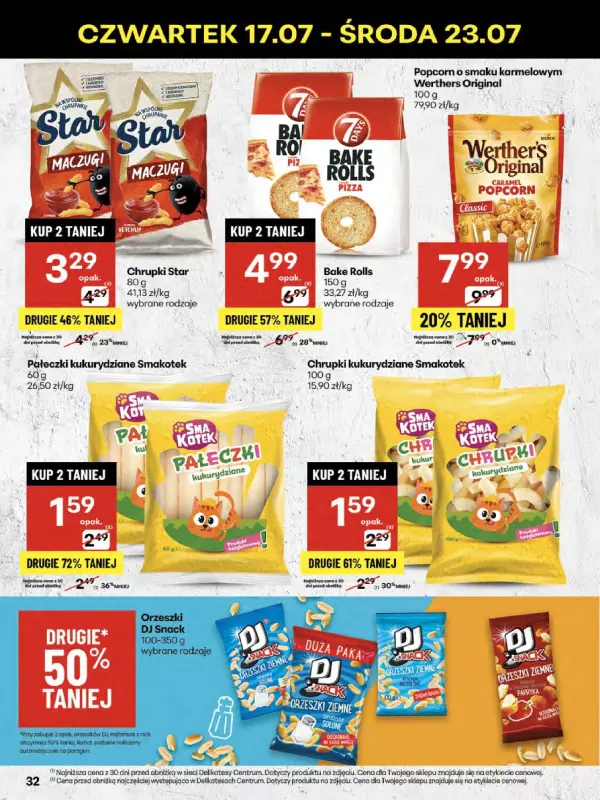 Delikatesy Centrum - gazetka promocyjna Gazetka od czwartku 17.07 do środy 23.07 - strona 32
