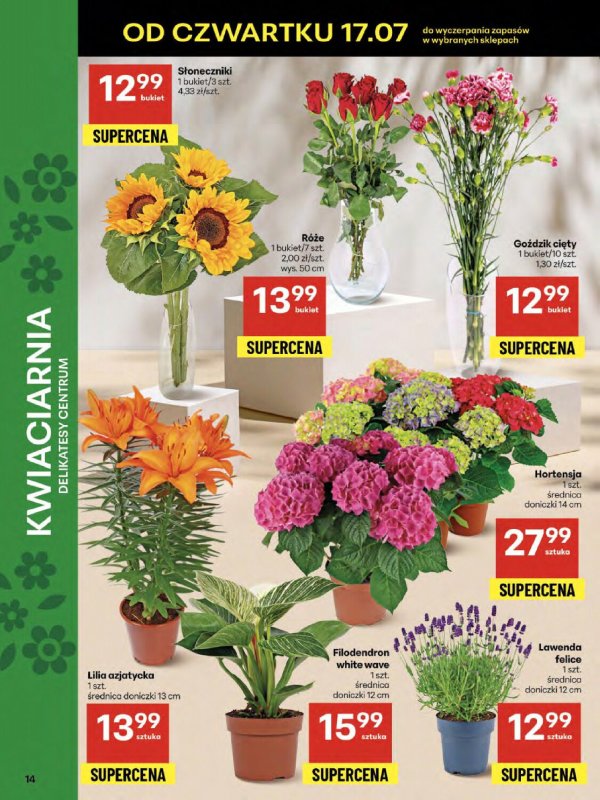 Delikatesy Centrum - gazetka promocyjna Gazetka od czwartku 17.07 do środy 23.07 - strona 14