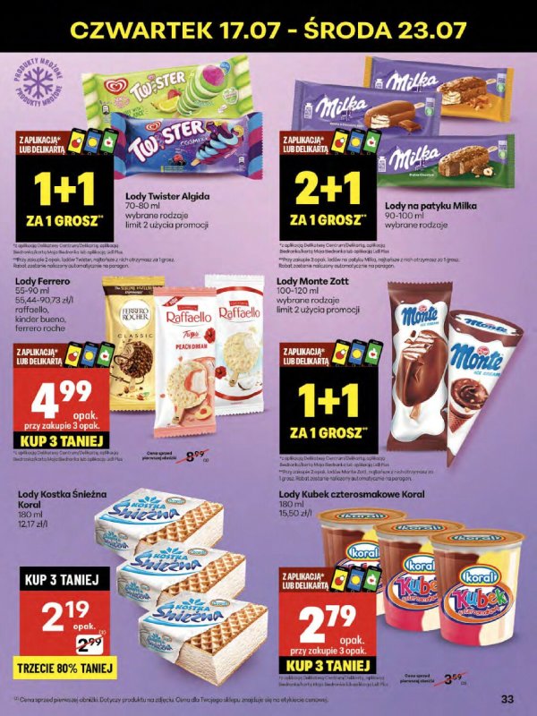 Delikatesy Centrum - gazetka promocyjna Gazetka od czwartku 17.07 do środy 23.07 - strona 33