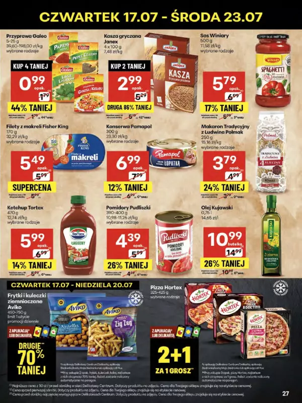 Delikatesy Centrum - gazetka promocyjna Gazetka od czwartku 17.07 do środy 23.07 - strona 27