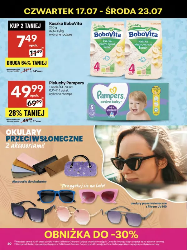 Delikatesy Centrum - gazetka promocyjna Gazetka od czwartku 17.07 do środy 23.07 - strona 40