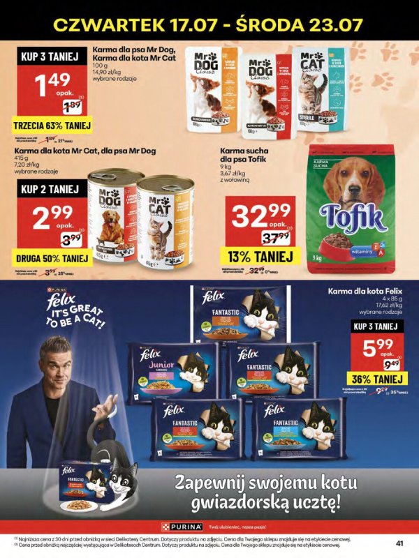 Delikatesy Centrum - gazetka promocyjna Gazetka od czwartku 17.07 do środy 23.07 - strona 41