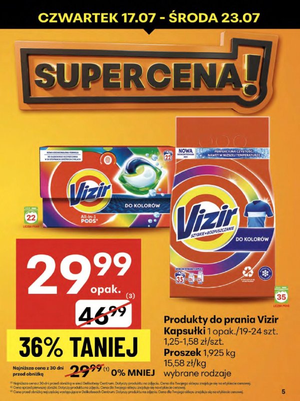 Delikatesy Centrum - gazetka promocyjna Gazetka od czwartku 17.07 do środy 23.07 - strona 5