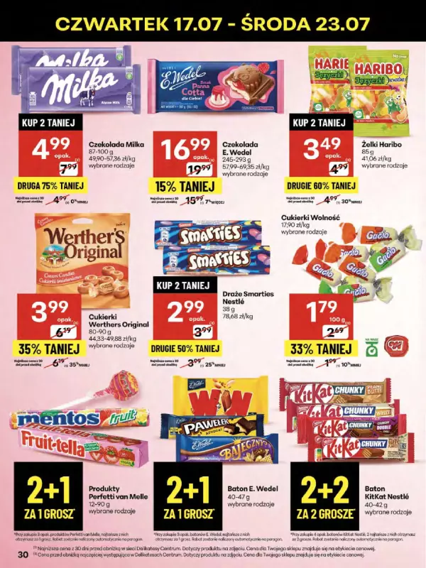 Delikatesy Centrum - gazetka promocyjna Gazetka od czwartku 17.07 do środy 23.07 - strona 30