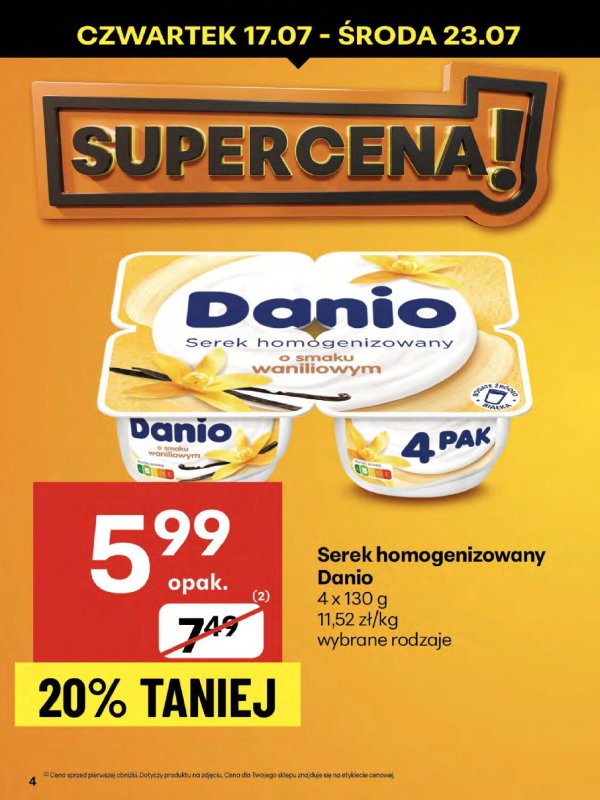Delikatesy Centrum - gazetka promocyjna Gazetka od czwartku 17.07 do środy 23.07 - strona 4
