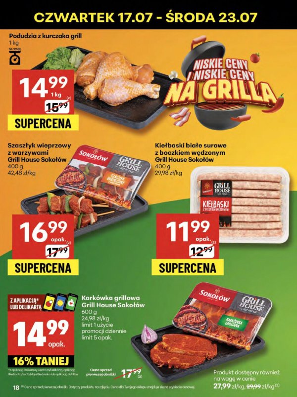 Delikatesy Centrum - gazetka promocyjna Gazetka od czwartku 17.07 do środy 23.07 - strona 18