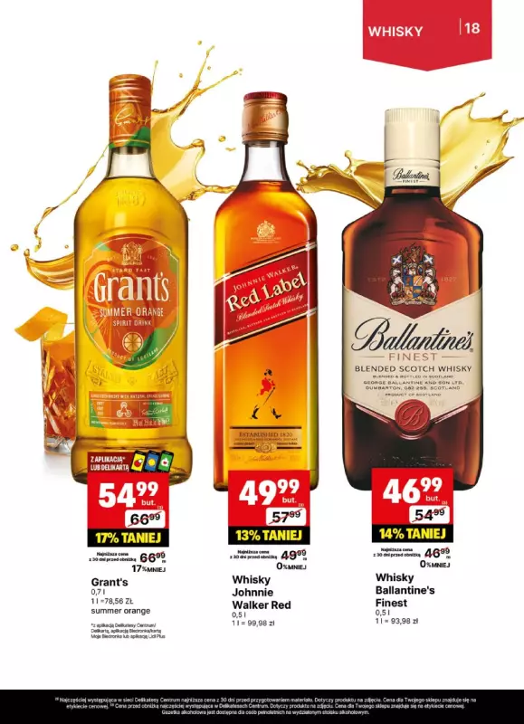 Delikatesy Centrum - gazetka promocyjna Gazetka alkoholowa od poniedziałku 21.07 do niedzieli 03.08 - strona 18
