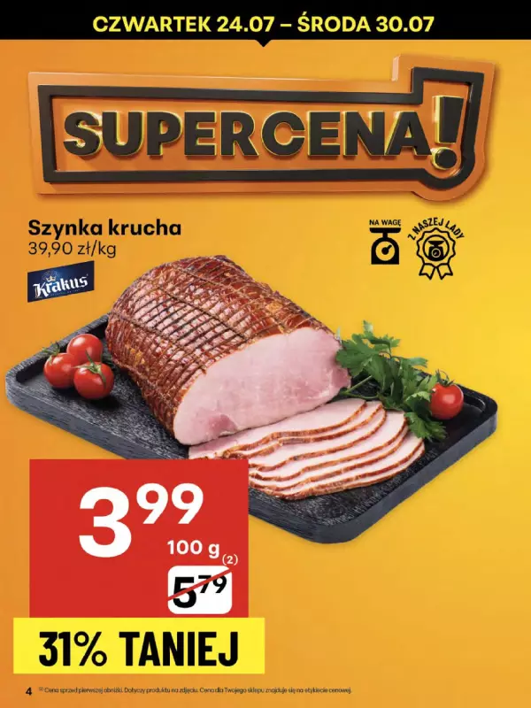 Delikatesy Centrum - gazetka promocyjna Gazetka od czwartku  do środy 30.07 - strona 4