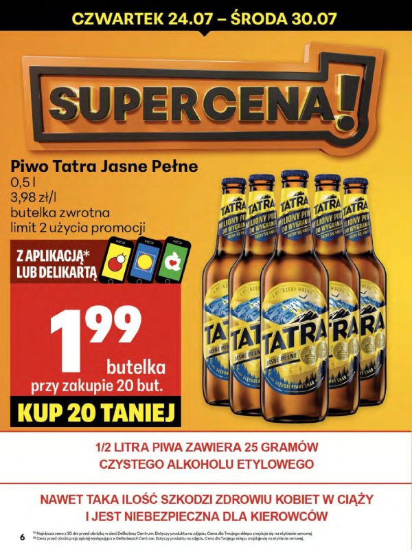Delikatesy Centrum - gazetka promocyjna Gazetka od czwartku  do środy 30.07 - strona 6