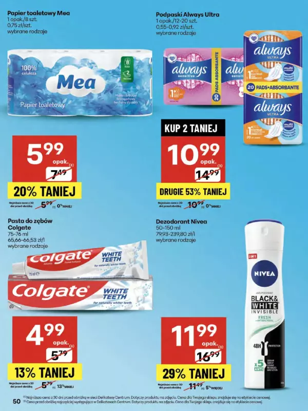 Delikatesy Centrum - gazetka promocyjna Gazetka od czwartku  do środy 30.07 - strona 50