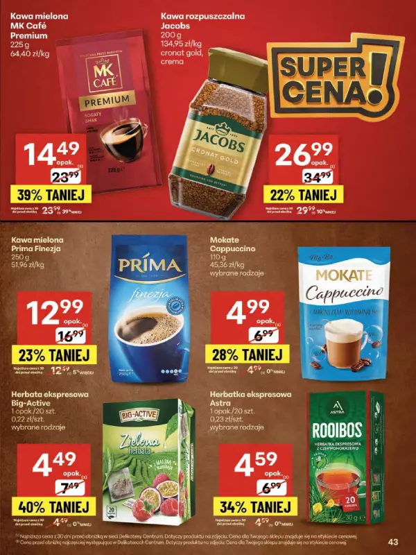 Delikatesy Centrum - gazetka promocyjna Gazetka od czwartku  do środy 30.07 - strona 43