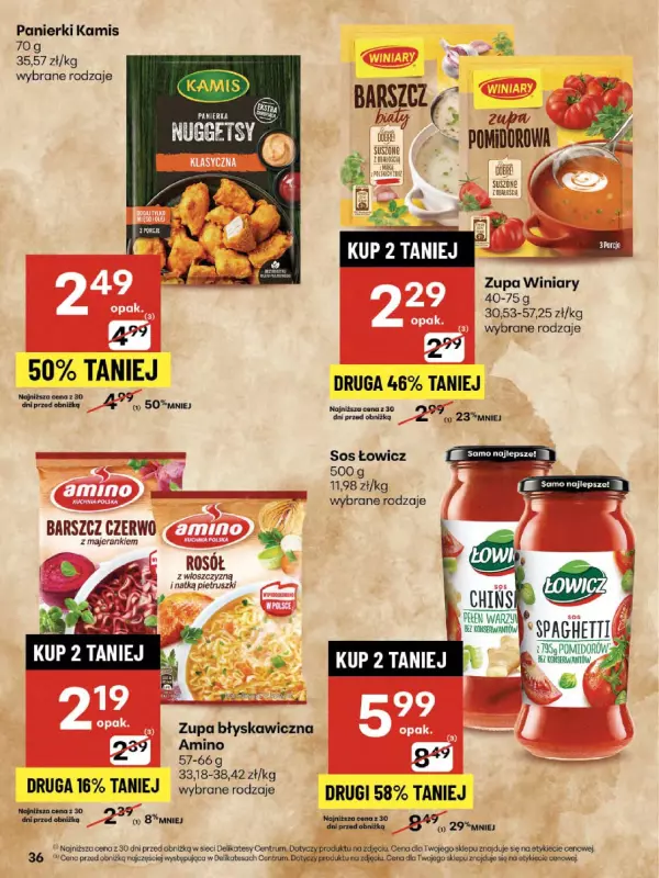 Delikatesy Centrum - gazetka promocyjna Gazetka od czwartku  do środy 30.07 - strona 36