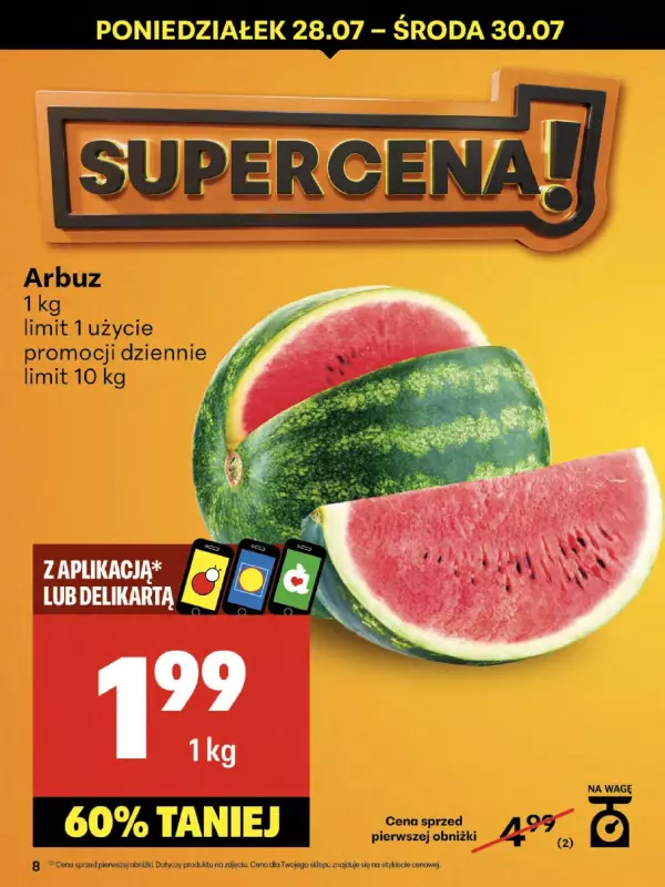 Delikatesy Centrum - gazetka promocyjna Gazetka od czwartku  do środy 30.07 - strona 8