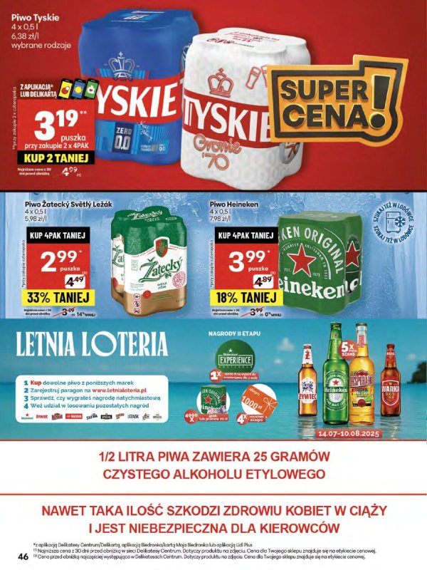 Delikatesy Centrum - gazetka promocyjna Gazetka od czwartku  do środy 30.07 - strona 46