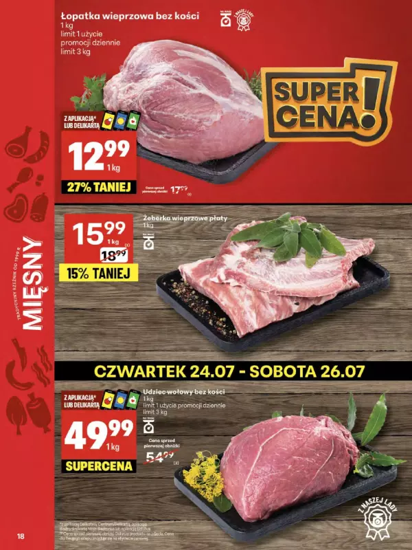 Delikatesy Centrum - gazetka promocyjna Gazetka od czwartku  do środy 30.07 - strona 18