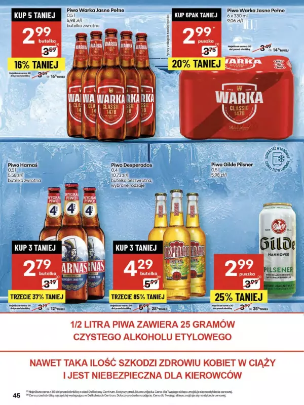 Delikatesy Centrum - gazetka promocyjna Gazetka od czwartku od czwartku 31.07 do środy 06.08 - strona 45