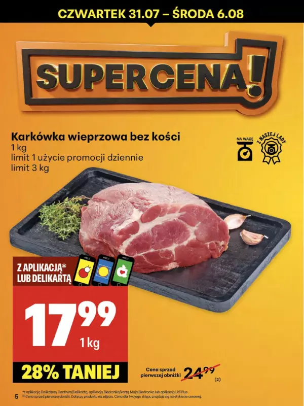 Delikatesy Centrum - gazetka promocyjna Gazetka od czwartku od czwartku 31.07 do środy 06.08 - strona 5