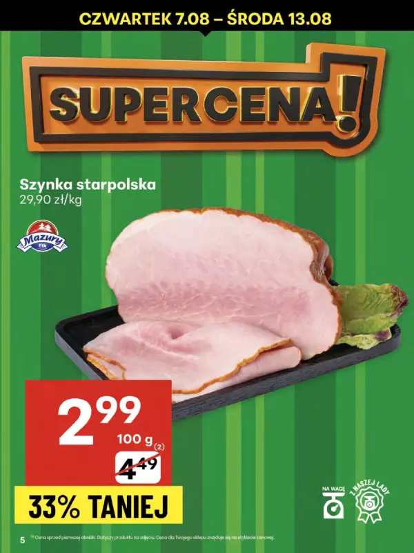Delikatesy Centrum - gazetka promocyjna Gazetka  do środy 13.08 - strona 5
