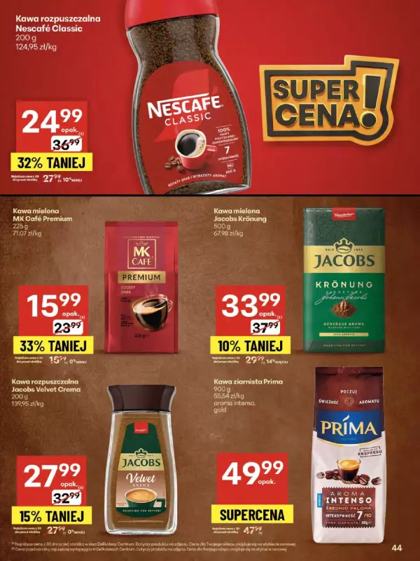 Delikatesy Centrum - gazetka promocyjna Gazetka  do środy 13.08 - strona 44
