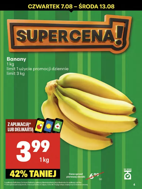 Delikatesy Centrum - gazetka promocyjna Gazetka  do środy 13.08 - strona 4