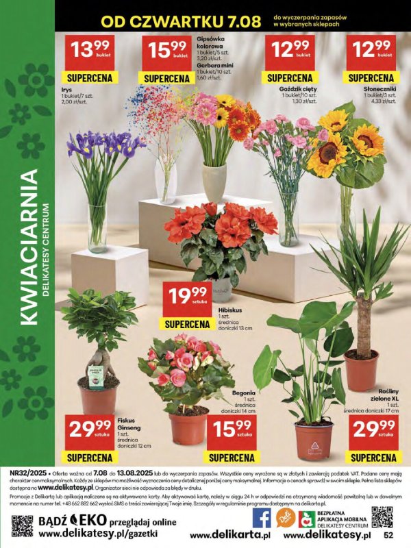 Delikatesy Centrum - gazetka promocyjna Gazetka  do środy 13.08 - strona 52