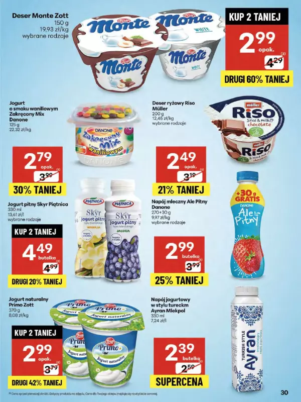 Delikatesy Centrum - gazetka promocyjna Gazetka  do środy 13.08 - strona 30