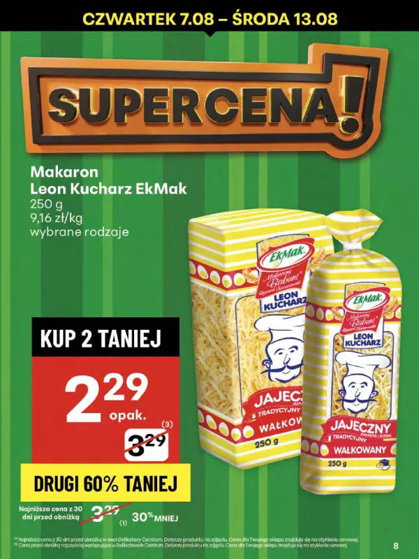 Delikatesy Centrum - gazetka promocyjna Gazetka  do środy 13.08 - strona 8