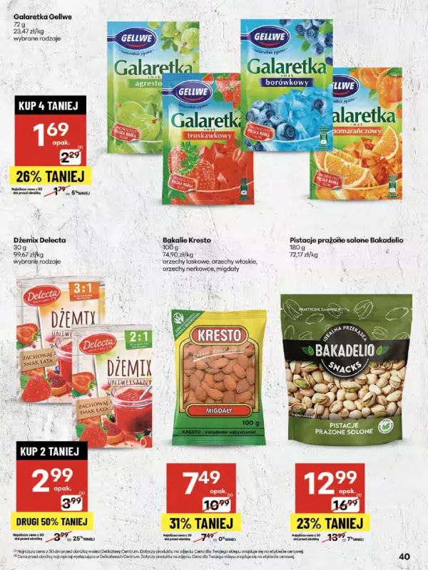Delikatesy Centrum - gazetka promocyjna Gazetka  do środy 13.08 - strona 40
