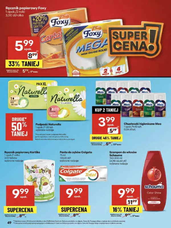 Delikatesy Centrum - gazetka promocyjna Gazetka  do środy 20.08 - strona 49